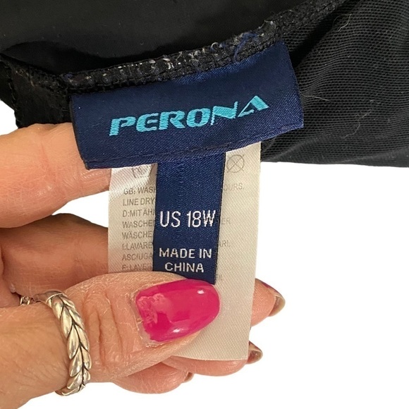 Perona plus women’s one piece bathing suit 18W - Picture 3 of 6